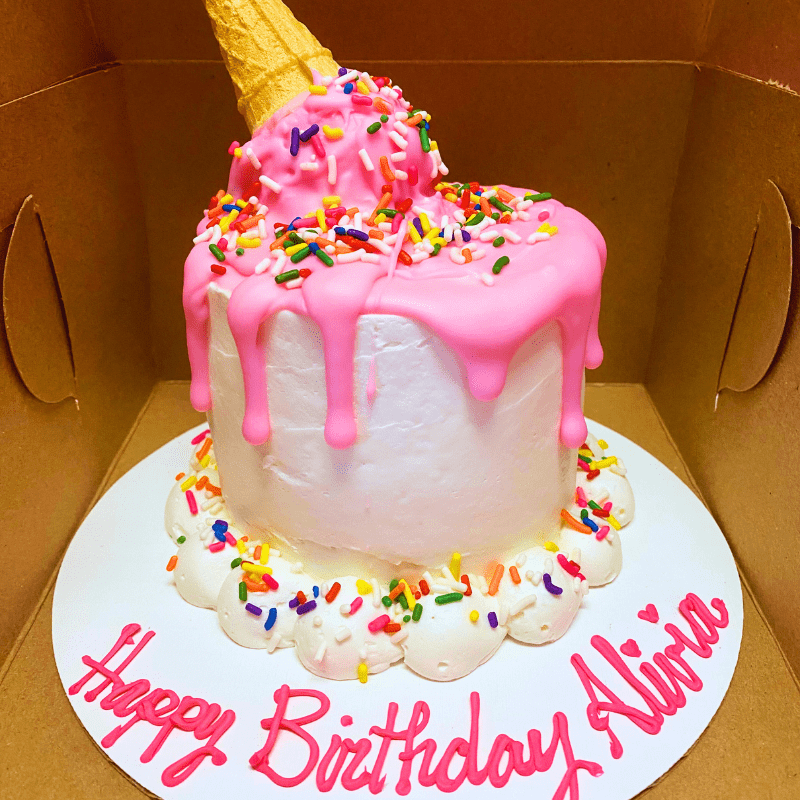 Featured image for “Ice Cream Cone Smash Cake”